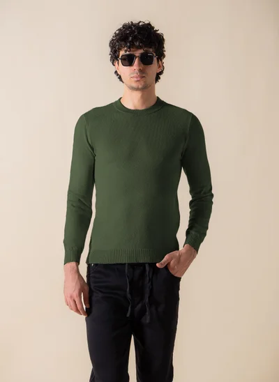 SHAPES KNITTED SLIM SWEATER