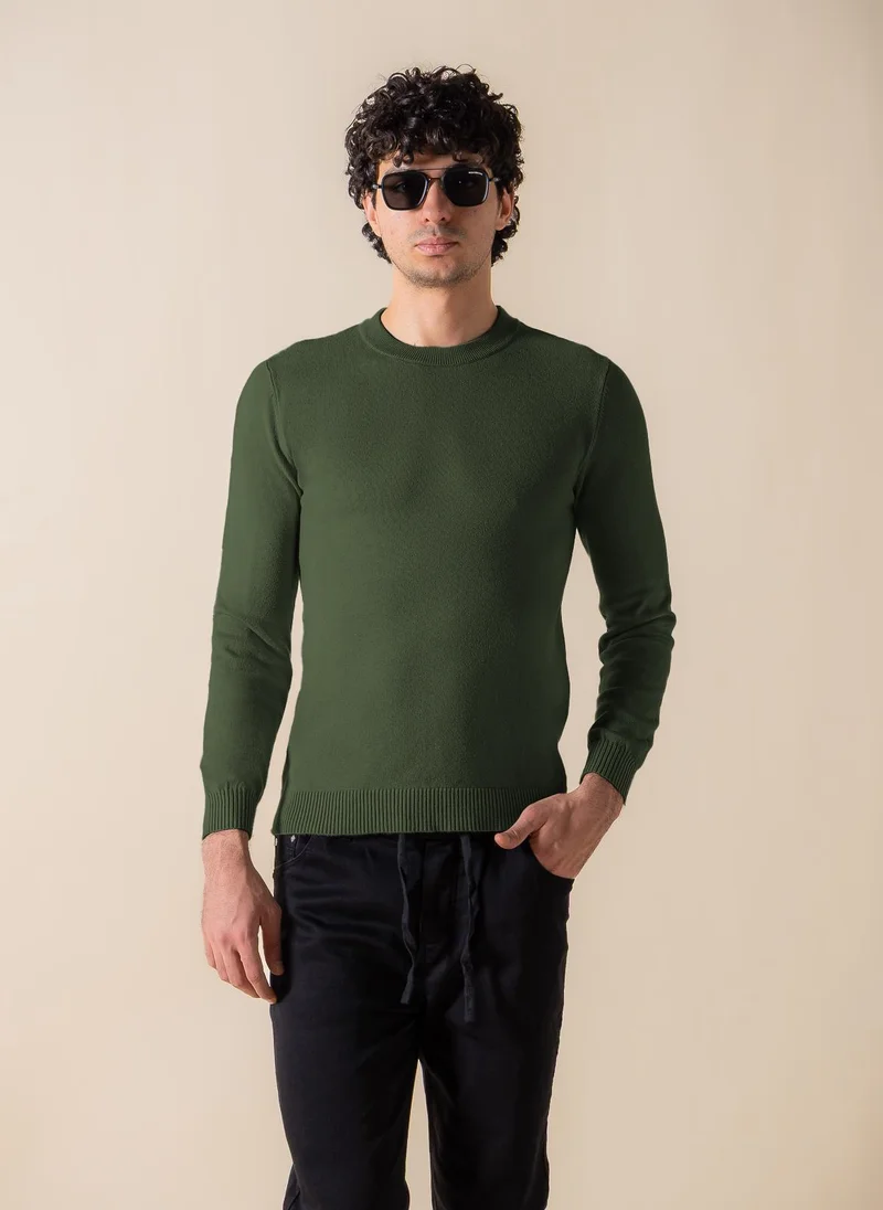 SHAPES KNITTED SLIM SWEATER