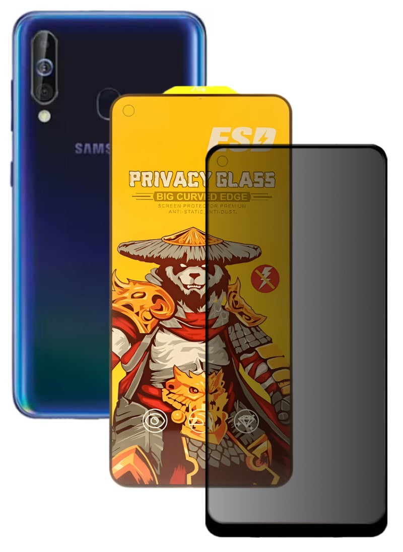 ESD Tempered Dustproof Privacy Glass Screen Protector Compatible For Samsung Galaxy A60 - Image 1