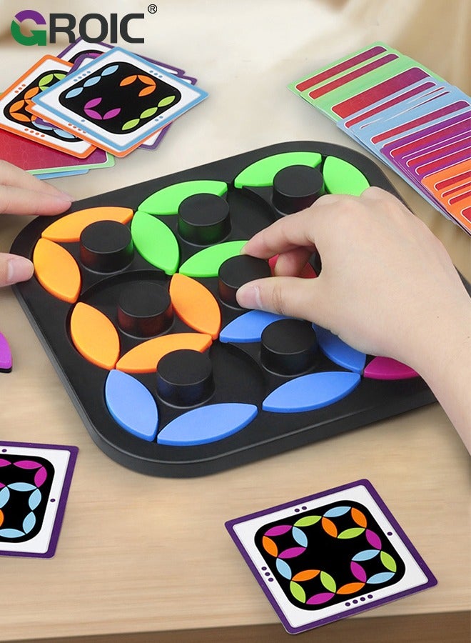 GROIC Puzzle Game for Children, Rotating Puzzle Board - Rotating Jigsaw Puzzle Board Game | Logic Toy, Mind Puzzle, Block Puzzle, Brain Exercise Puzzle for Training Fine Motor Skills - Image 3