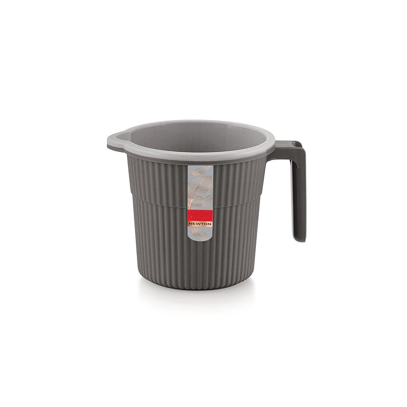 WIAA Bucket with Mug Combo Bathroom Set 20 Liter Bucket 1 Liter Mug Dark Grey - Image 3