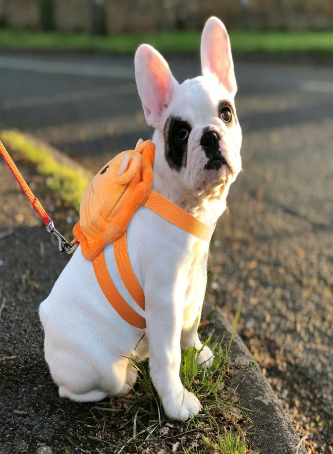 ROZKITCH Dog Backpack Harness, Soft and Adjustable Pet Saddle No Pull Bag with D-Ring for Small Medium Dogs, Cute Lion Design for Outdoor Travel, Walking, and Hiking Animal Self Carrier Bag M - Image 4