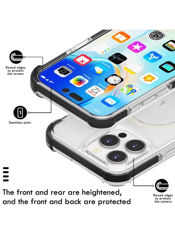 Raxoom iPhone 16 Pro Max MagSafe Case – Clear Magnetic Cover, Slim Transparent TPU, Protection, Scratch-Resistant, Strong Magnet, MagSafe Compatible - Image 4