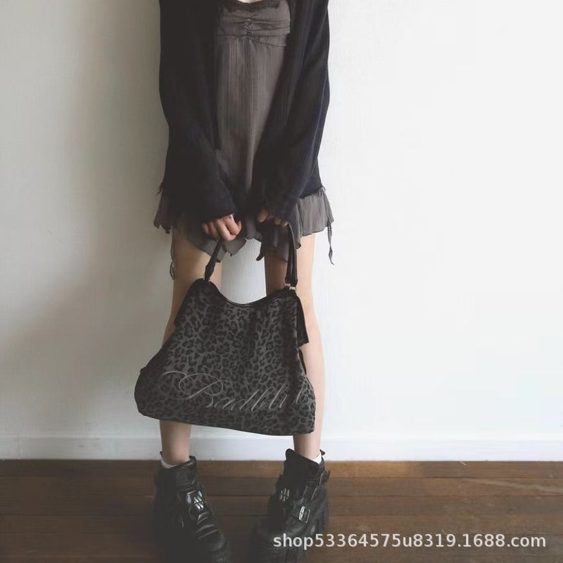 Bad Blue Women's Tote Bag with Leopard Print & Polka Dot - Image 3