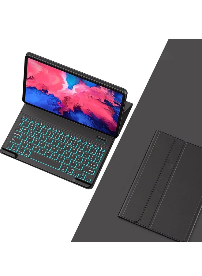 General Keyboard Case for Xiaomi Pad 6 / Pad 6 Pro 11 Inch 2023 Release, Detachable 7 Color Backlit Bluetooth Keyboard, Protection Soft Cover, Flip Stand  - Image 1