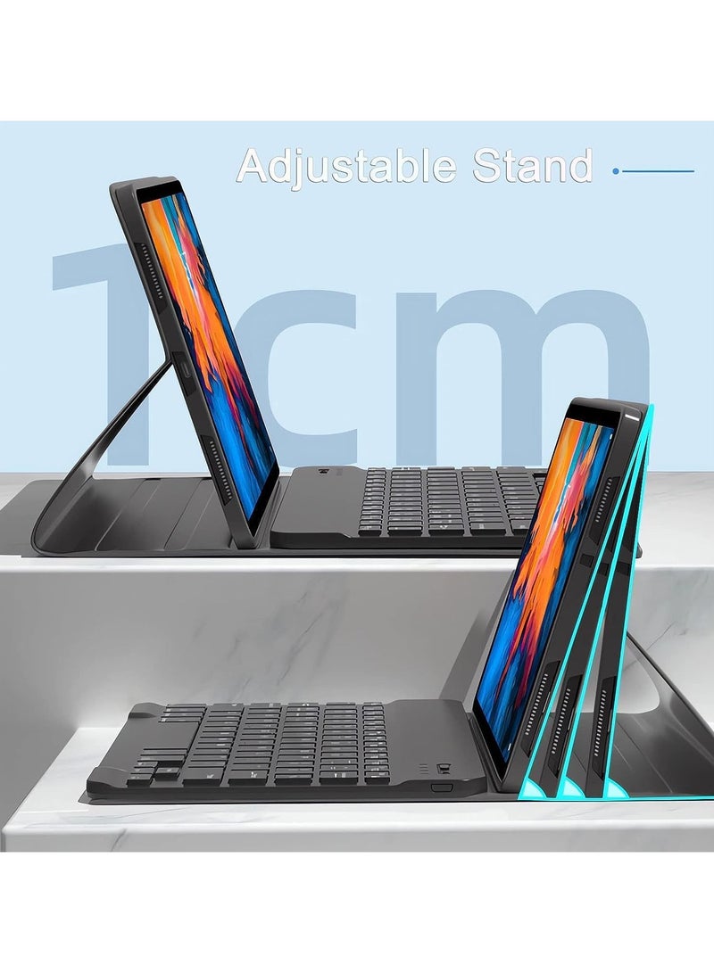 General Keyboard Case for Xiaomi Pad 6 / Pad 6 Pro 11 Inch 2023 Release, Detachable 7 Color Backlit Bluetooth Keyboard, Protection Soft Cover, Flip Stand  - Image 4