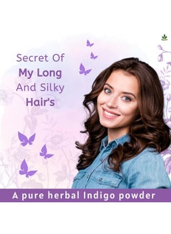 Havintha Havintha Indigo Powder For Black Hair | Herbal Indigo Leaf/Indigofera Tinctoria Powder, for Natural Hair Coloring | No Added Colour Or Preservatives 227g (Pack of 3)  - Image 5