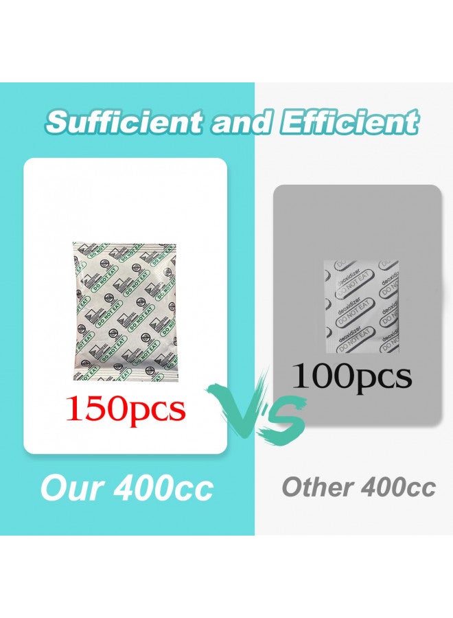 SHXWELL 100 قطعة أكياس مايلار لتخزين الطعام مع 150x400cc ماصات الأكسجين وملصقات، بسماكة 10 ميل 3 أحجام (1 جالون، 1 ربع، 1/2 باينت) - قابلة للوقوف، قابلة لإعادة الإغلاق وقابلة للختم بالحرارة لتخزين الطعام على المدى الطويل - Image 4