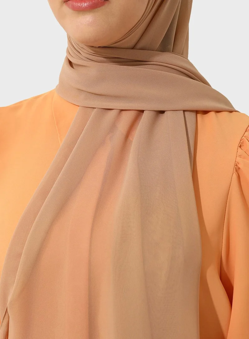 Tuva Shawl by Modanisa Chiffon Lightweight Scarves