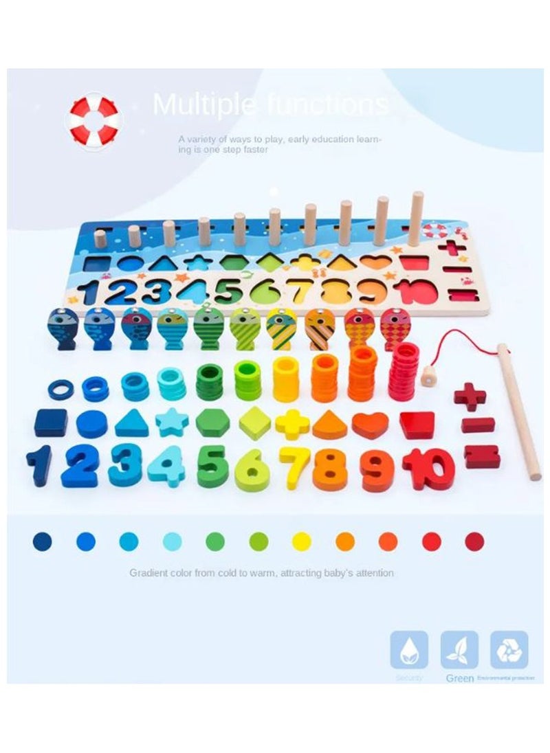 Filly Children's Toys Digital Building Blocks Early Education Jigsaw Puzzle Intelligence Development Baby 1- 3 Boys And Girls  - Image 1