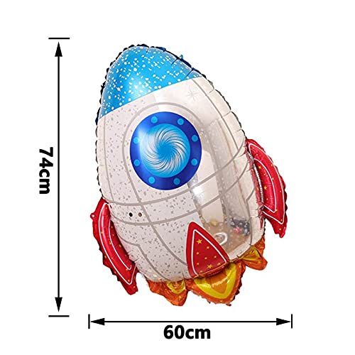 Evisha Space Rocket Space Ship Astronaut Foil Balloon For Astronaut Theme Birthday Party Decoration Kids Birthday Decoration - Image 3
