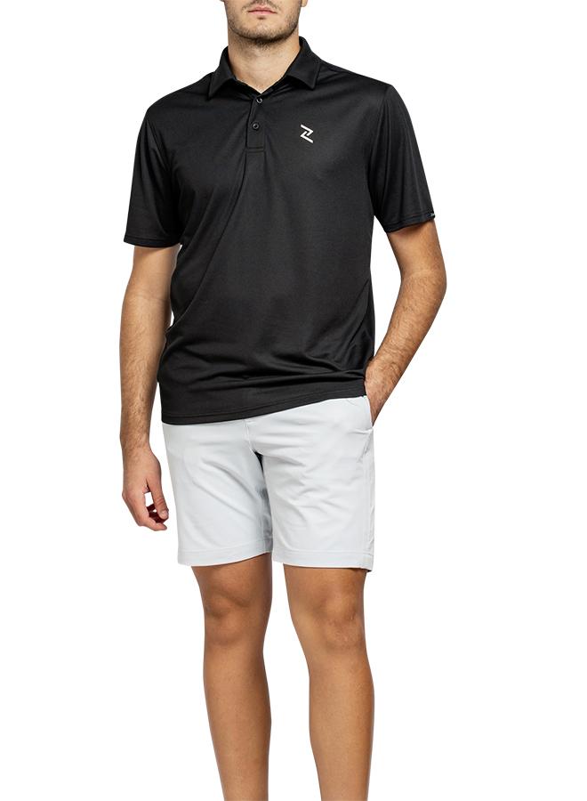 ZAECY Men's Solid Golf Polo Shirt - Image 2