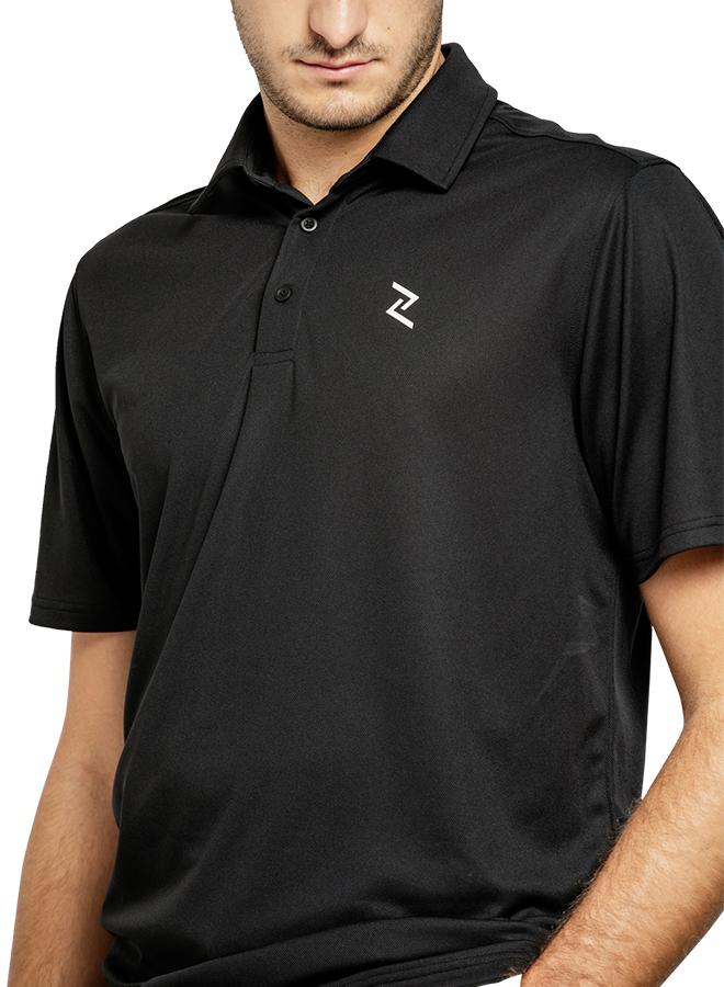 ZAECY Men's Solid Golf Polo Shirt - Image 3
