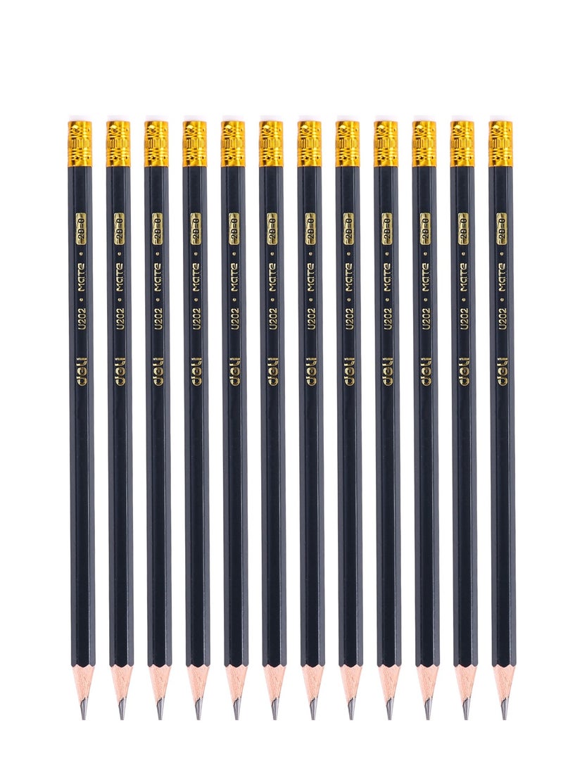 Deli 12-Piece 2B Graphite Hexagonal Pencils - Image 2
