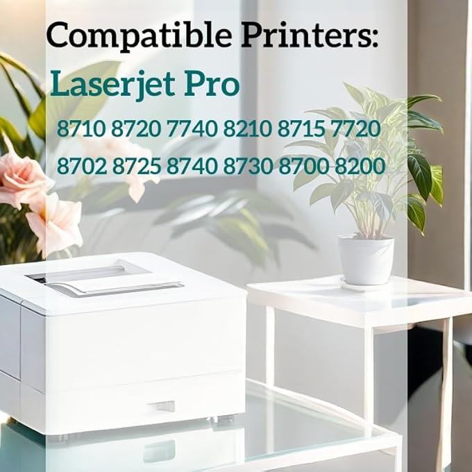 COMPATIBLE INK CARTRIDGE REPLACEMENT FOR HP 952XL 952 XLFOR OFFICEJET PRO 8710 8720 7740 8210 8715 7720 8702 8725 8740 8730 8700 8200 8745 PRINTERS (1 BLACK 1CYAN 1MAGENTA 1YELLOW) - Image 2