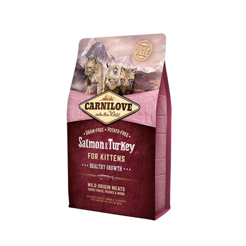 Carnilove Salmon and Turkey Dry Kitten Food - 2 kg