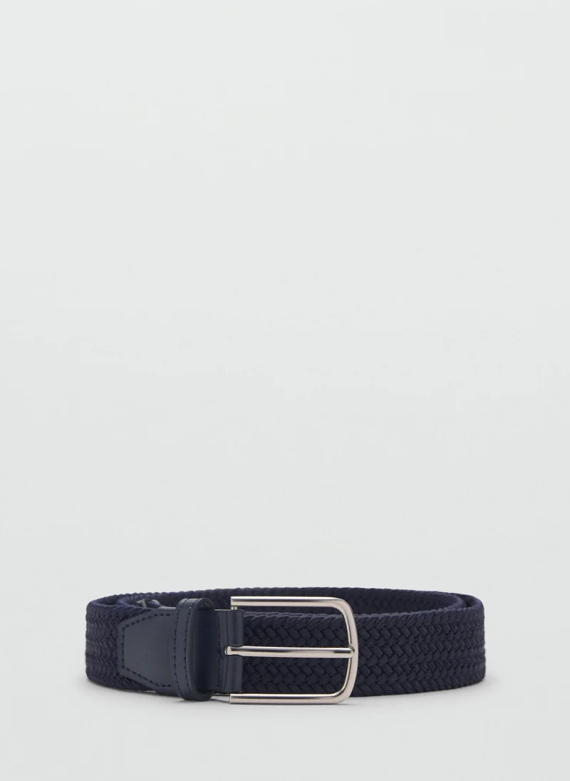 مانجو مان Braided Elastic Allocated Hole Belt