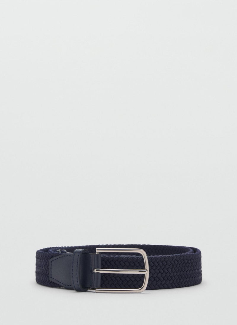 Mango Man Braided Elastic Allocated Hole Belt  - Image 1