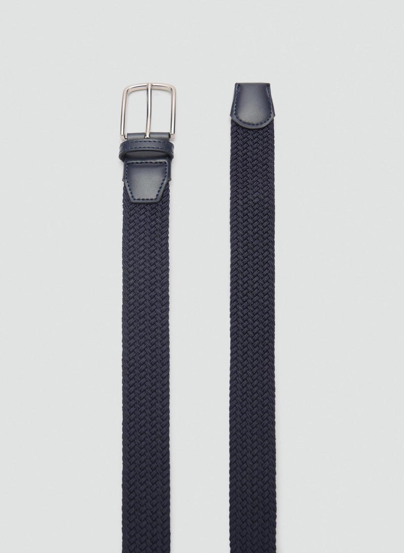 Mango Man Braided Elastic Allocated Hole Belt  - Image 3