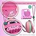 JCHPINE Hard Case and Silicone Cover for Tamagotchi Paradise Electronic Pet Protective Cases for Tamagotchi Paradise with Screen Protector and Lanyard Pink - Image 4