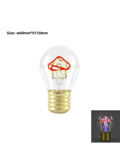 Charging Bulb LED Independent Light Source Usb Interface Portable Night Light Unicorn Love DIY Atmospheric High-end-Specifications:Mushroom-red+blue