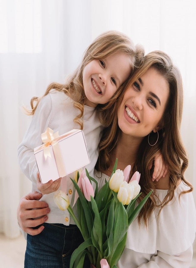 CHARMGIFTBOX White Gift Boxes with Lids, 11x8x4 Inches Gift Box with Ribbon, Collapsible Gift Boxes with Magnetic Closure for Presents, Bridesmaid Proposal Box Contains Gift Card Ribbon Tag - Image 5