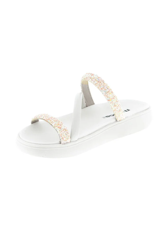 موليكا Moleca Ladies Flat Sandals Off White | Made In Brazil