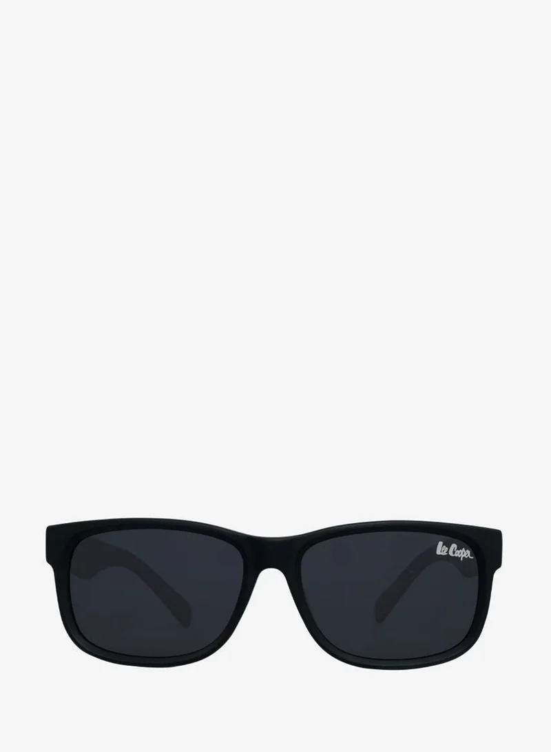 لي كوبر 1.1 Tac Polarized Sunglasses Black Frame Gradient Grey Mirror Lens 59mm  - LCU10239C2