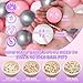 GOGOSO Ball Pit Balls for Toddles Kids Plastic Ballpits Accessories Crush Proof Durable Fun Shape Play Baby Bath Toys215inch 100count Pear WhitePinkGrayClear - Image 4