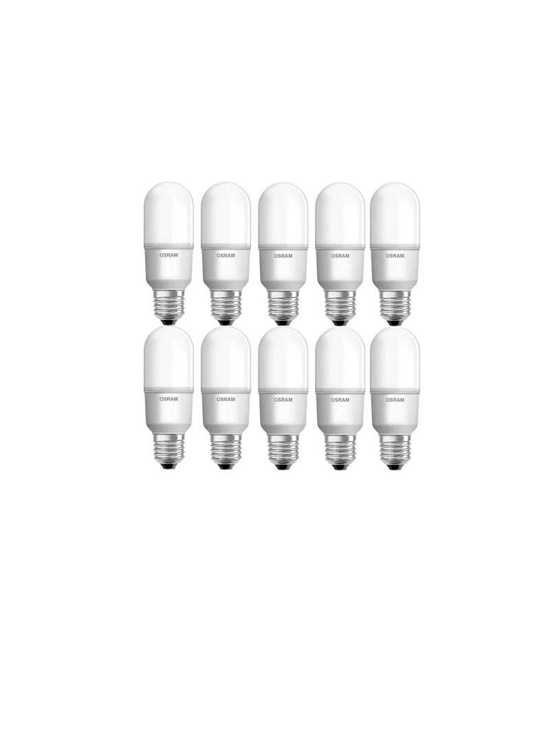أوسرام مصابيح قيمة LED من Osram | عصا رفيعة موديل Zero Dark Spot Lights | استهلاك منخفض للطاقة مع مصابيح LED عالية الإضاءة للثريا المنزلية المزيد (عبوة من 10) (أبيض دافئ ، 7 وات E27)  - Image 1