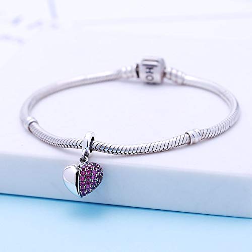 SOUKISS I Love You Charms fit Pandora Charms Bracelet 925 Sterling Silver Love Heart Charm fit Wife Mom Christmas Valentines Mothers Day gift - Image 2