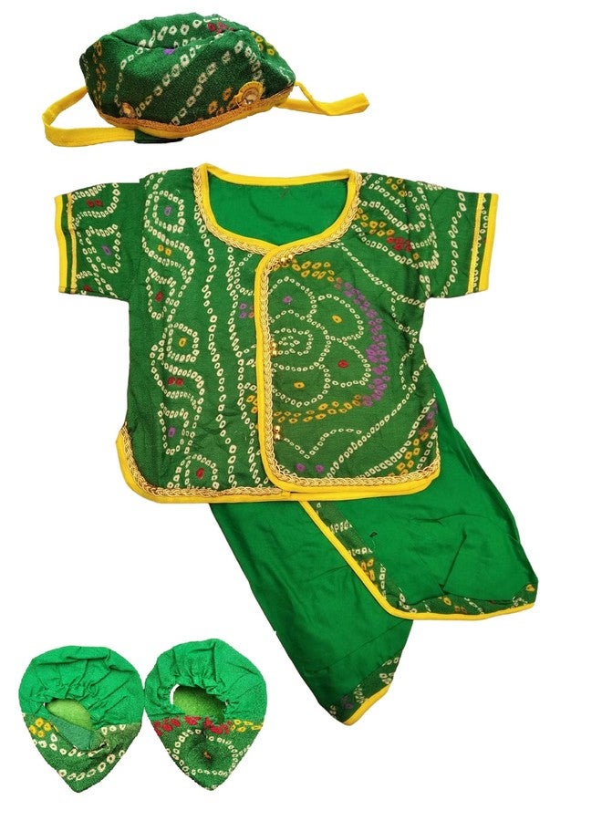 Gilli Shopee Newborn Baby Boys & Baby Girls Unisex Jamna full length Dress | Jamna Suit Set For Newborn Baby 0-3 Months | Born Baby Clothes 0-3 Months, New Born Baby Function Dress (Green) - Image 1