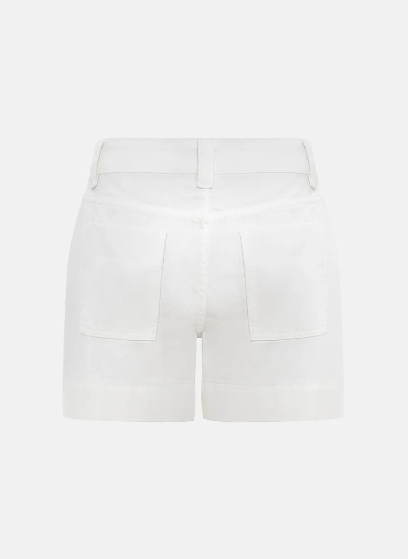 Lichi  Denim mini shorts with stitching for Women | Best Price UAE