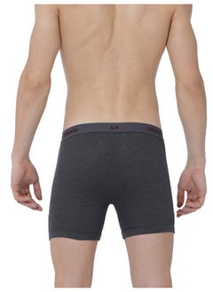 Levi's Levi's Men's Cotton Style #001 Classic Regular Fit Solid Boxer (Pack of 2) (#001-BOXER Brief-DK GMEL/Navy-P2_Dark Grey Melange, L)  - Image 4