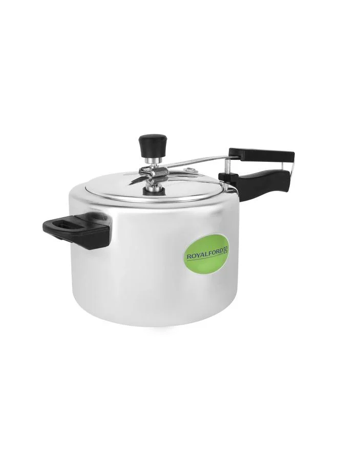 Royalford 2-Piece Aluminum Pressure Cooker Combo 5L and 3L