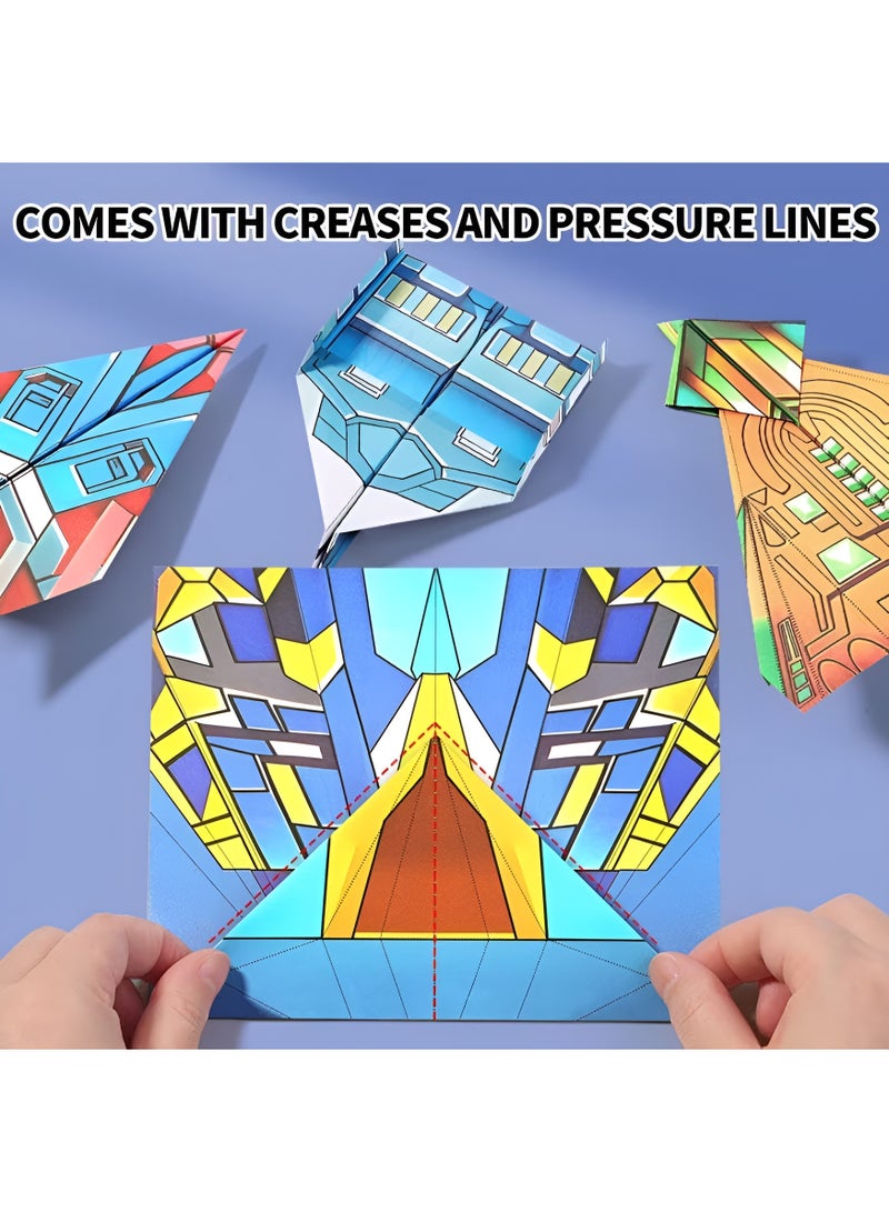 Paper Airplane Kit (36 Sheets, 12 Models) – Build & Fly Airplanes for Kids Age 3+ – DIY Paper Craft STEM Toy, Developmental Learning - Image 4