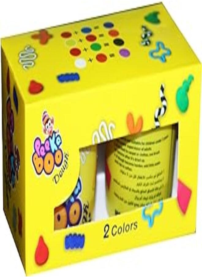 Peekaboo - Peekaboo 50045 Dough 100 g, 2-Pieces Set, Multicolor - Image 1