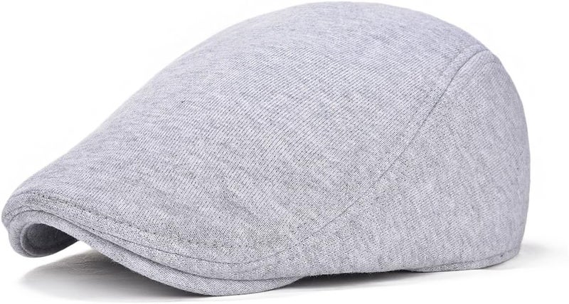 FEINION Men Cotton Newsboy Cap Soft Fit Cabbie Hat - Image 5