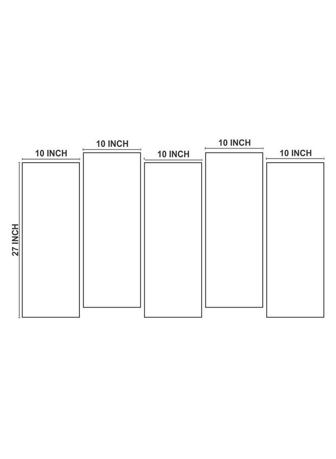 PAPER PLANE DESIGN Travel Theme Wall Art Multiple Panel Painting For Living Room (Sea Shore) - Image 4