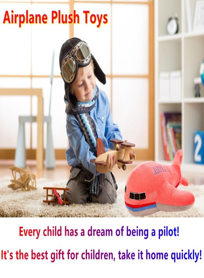 NatureMan 15.7" Airplane Plush Stuffed Toys Aircraft Plush Pillow Model Plane Toys,Children's Room Decoration for Kids (Pink) - Image 4