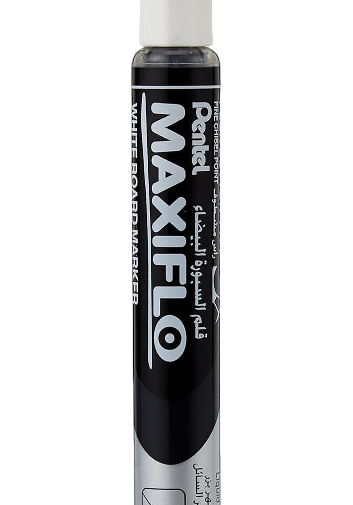 Pentel Maxiflo Slim Chisel Tip White Board Marker Set Pack of 4 - Image 2