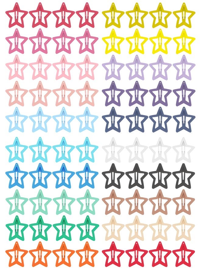 BdelrinQue 80PCS Star Hair Clip, Hair Clips for Kids Girls, Kids Hair Accessories for Girls, Tic Tac Clips for Women, Cute Star-Shaped Clips for Daily Use, Birthday Parties and School - Image 1