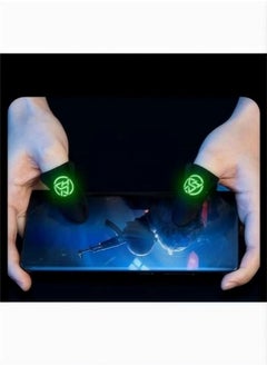 FlyDigi 2-Pack Ultra Thin Material Zero Touch Extremely Sensitive Gaming Finger Covers Silver Fiber Anti-Sweat Breathable Touch Screen Finger Sticker Mobile Gaming Finger Gloves with Storage Box Black  - Image 3