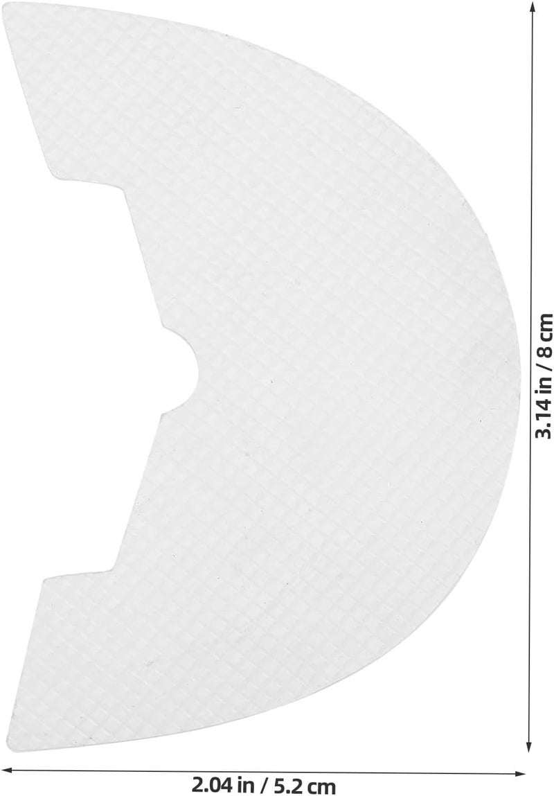 5 Pairs Self-Adhesive Shoe Repair Heel Pads Rubber Anti-Slip Sole Protectors Sturdy Heel Repair Kit for Basketball Shoes and Boots Size 44-45 - Image 2