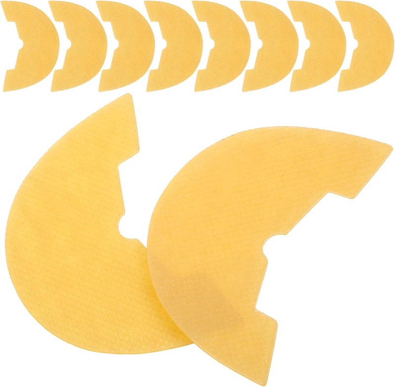 5 Pairs Self-Adhesive Shoe Repair Heel Pads Rubber Anti-Slip Sole Protectors Sturdy Heel Repair Kit for Basketball Shoes and Boots Size 44-45 - Image 1
