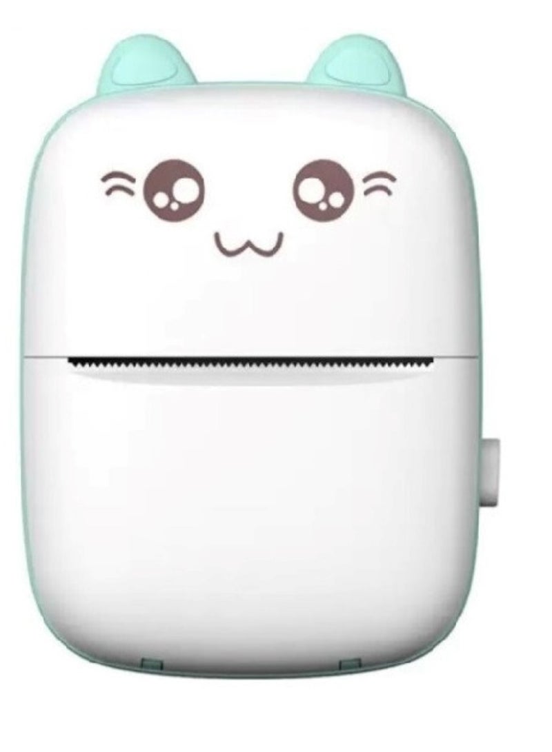 Huitich Cute Portable Thermal Mini Printer Blue - Image 1