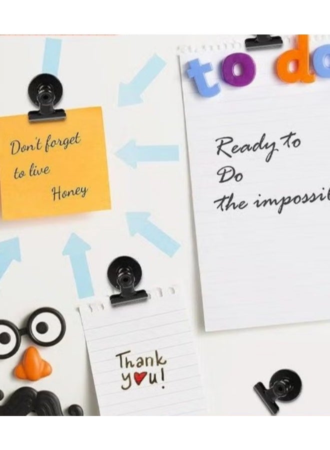 ثلاجة مغناطيسات,24Pack مقاطع مغناطيسية مقاطع بولدوغ,مثالية لثلاجة لوحة أبيضة مغناطيسات شاشات الصور,استخدام المدرسة المنزلية الثقيلة - Image 4