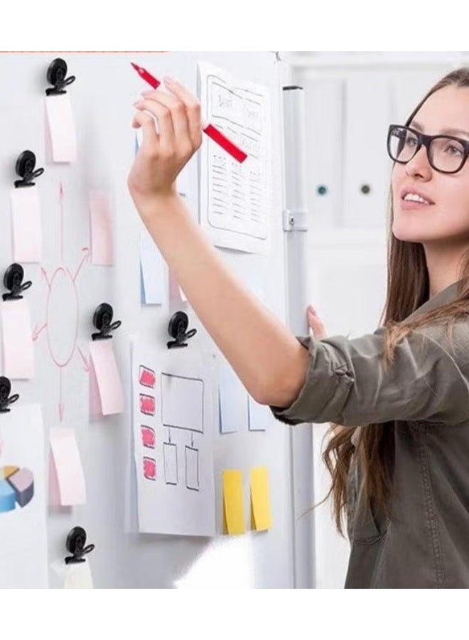 ثلاجة مغناطيسات,24Pack مقاطع مغناطيسية مقاطع بولدوغ,مثالية لثلاجة لوحة أبيضة مغناطيسات شاشات الصور,استخدام المدرسة المنزلية الثقيلة - Image 3