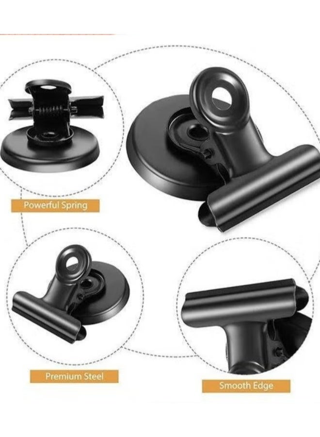 ثلاجة مغناطيسات,24Pack مقاطع مغناطيسية مقاطع بولدوغ,مثالية لثلاجة لوحة أبيضة مغناطيسات شاشات الصور,استخدام المدرسة المنزلية الثقيلة - Image 2