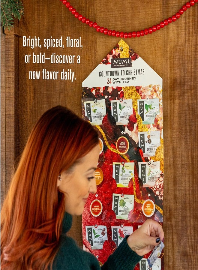 Numi Organic Tea Advent Calendar 2024, Countdown to Christmas, 24 Tea Bags, Gift Set - Image 3